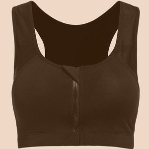 Zip Front Sports Bra